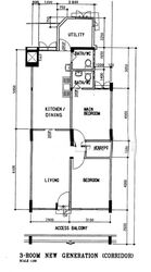 Blk 256 Kebun Baru View (Ang Mo Kio), HDB 3 Rooms #554919411